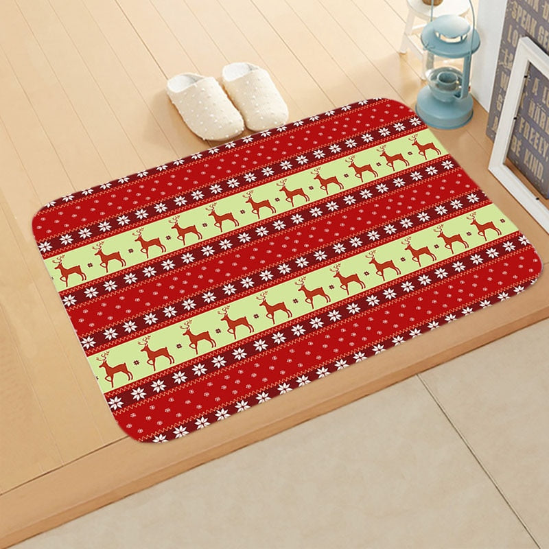 
                  
                    Holiday Christmas Doormat Anti-Slip Flannel Floormat Rug
                  
                