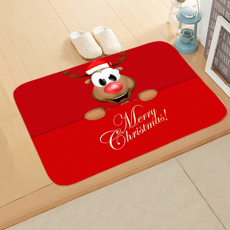 
                  
                    Holiday Christmas Doormat Anti-Slip Flannel Floormat Rug
                  
                