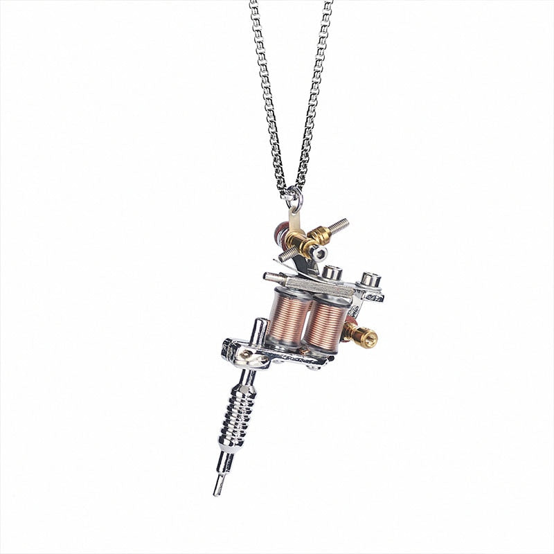 
                  
                    TATTOO Machine Pendant Necklace Stainless Steel
                  
                