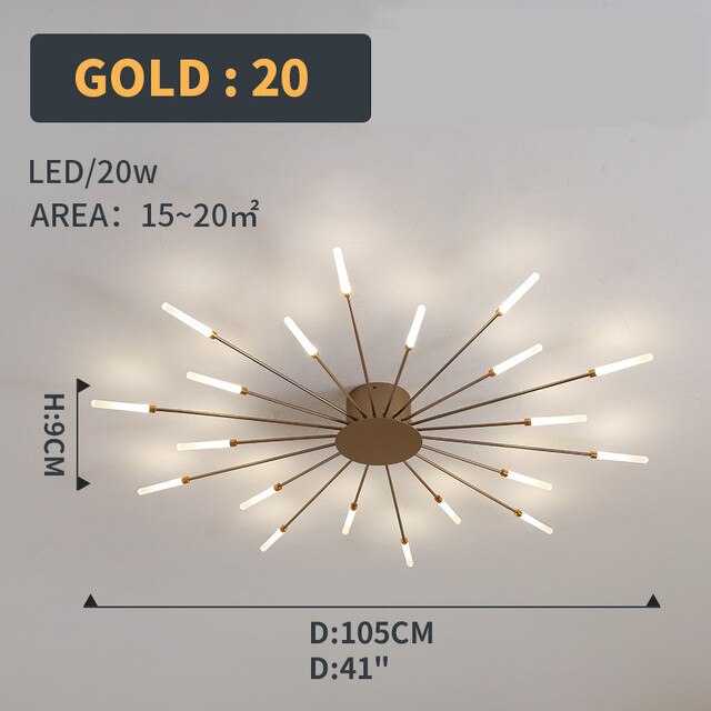 
                  
                    LED Ceiling Light Modern Fireworks Living
                  
                