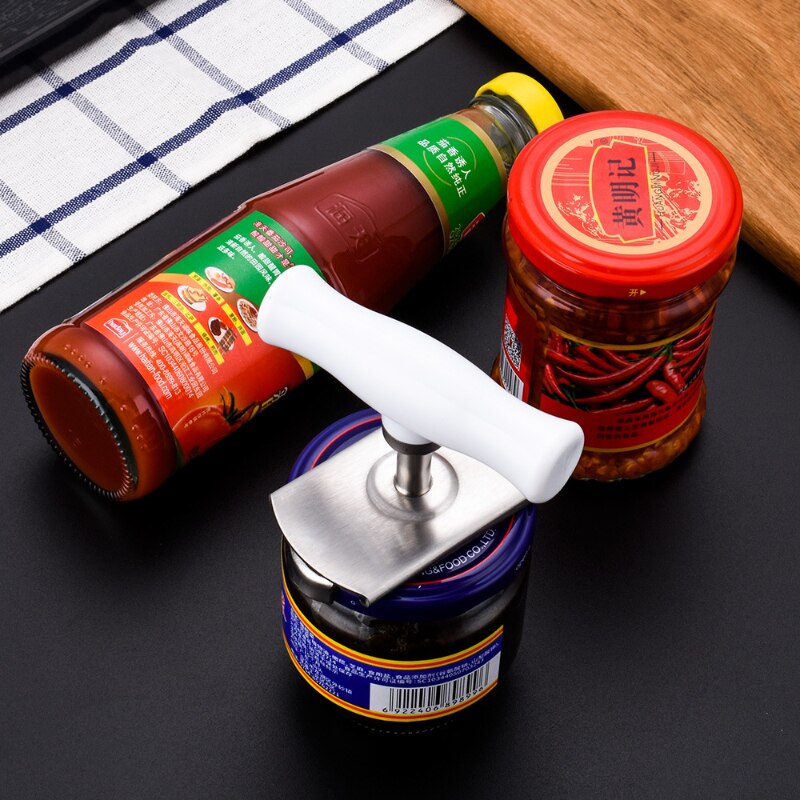 
                  
                    Stainless Steel Effortless Can Jar Opener Bottle Lid Opener Kitchen Gadgets Tools
                  
                