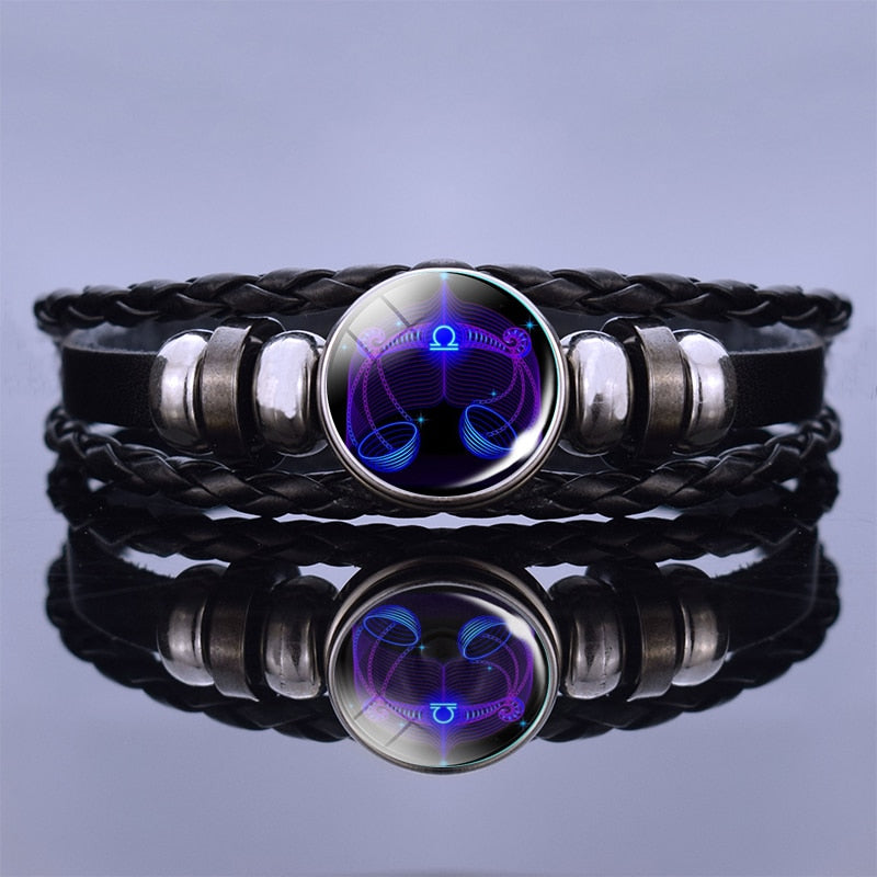 
                  
                    12 Zodiac Signs Constellation Charm Multilayer Weave Leather Bracelets
                  
                