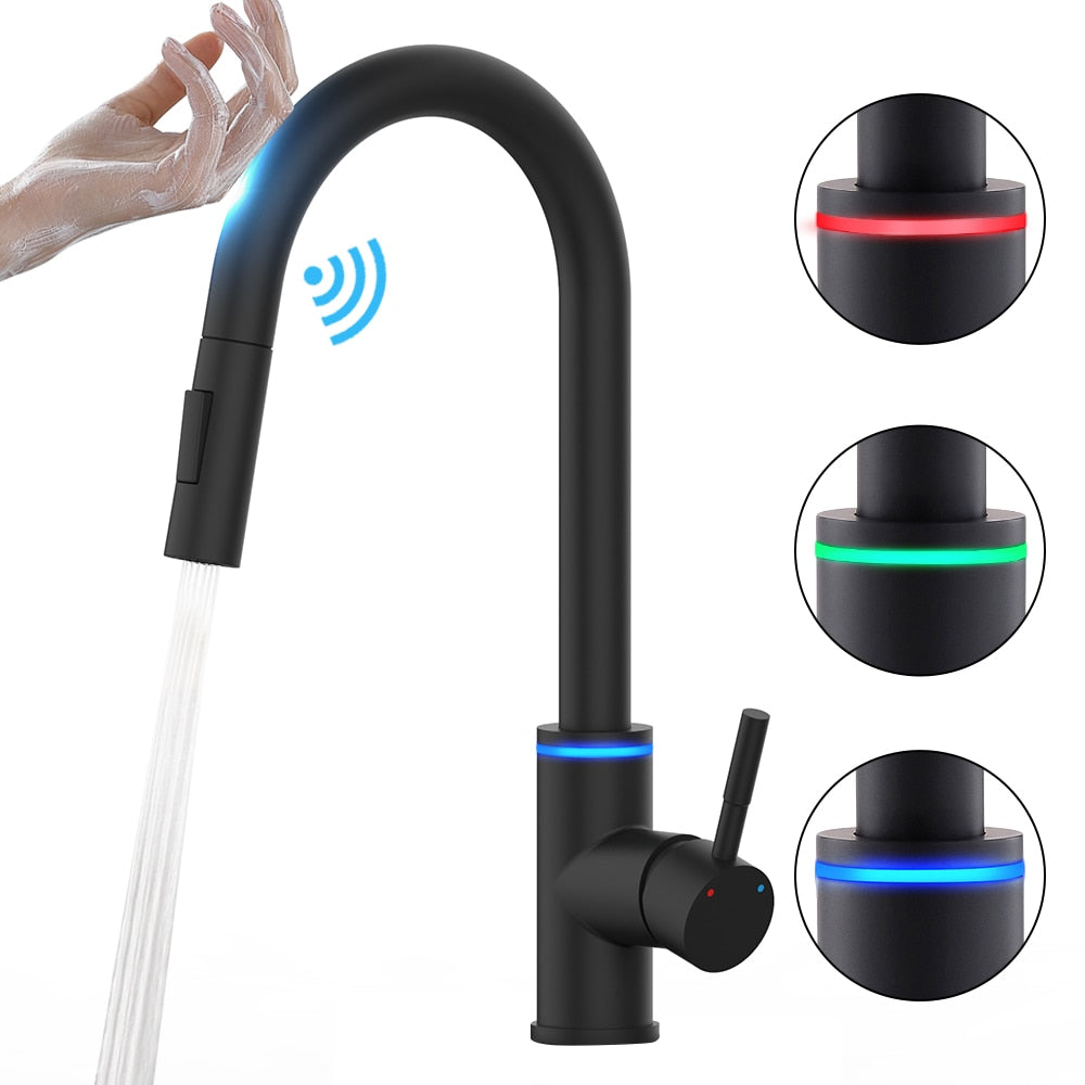 
                  
                    Smart Touch Kitchen Sensor Faucets Rotate Touch Faucet Sensor Water Mixer
                  
                