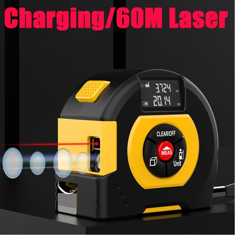 
                  
                    3-in-1 Laser Tape Measure Rangefinder Infrared High-Precision Intelligent Electronic Ruler Cross Line Measuring Tool
                  
                