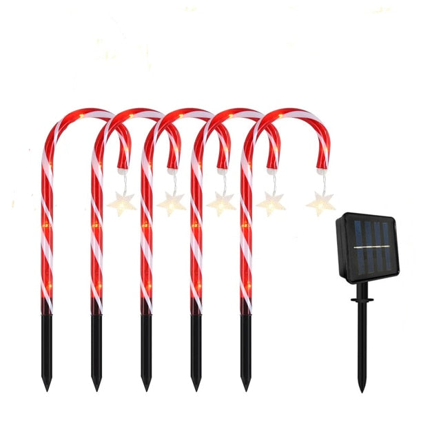 
                  
                    Solar LED Christmas Candy Cane Light Outdoor Waterproof Home Garden Lawn Decor
                  
                