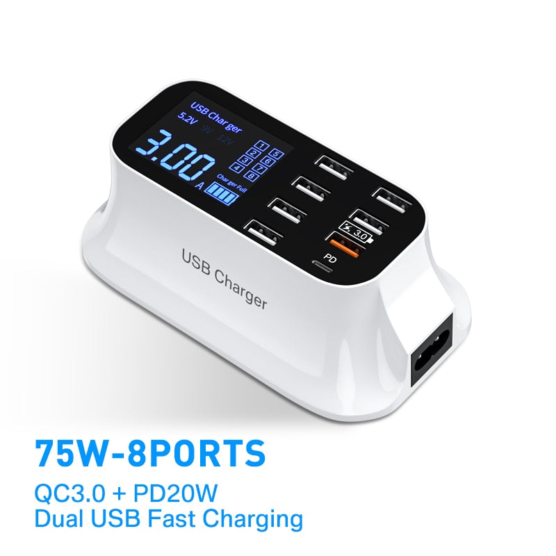 
                  
                    8-Port LED Display USB Fast Charger
                  
                