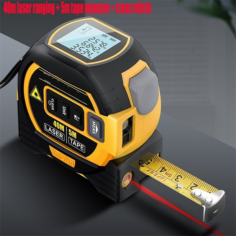 
                  
                    3-in-1 Laser Tape Measure Rangefinder Infrared High-Precision Intelligent Electronic Ruler Cross Line Measuring Tool
                  
                