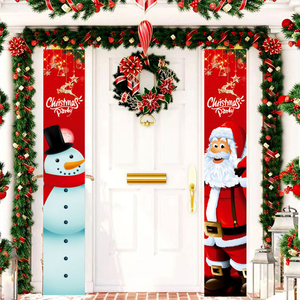 Holiday Christmas Decoration Door Banner