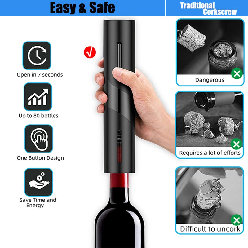 
                  
                    Electric Wine Openers Wine Beer Soda Cap Opener Kitchen Accessories
                  
                