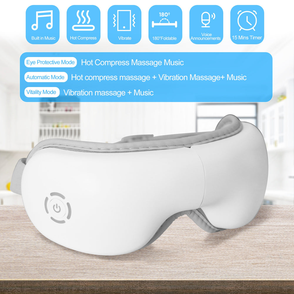 Electric Smart Eye Heating Massager for Tired Eyes Dark Circles