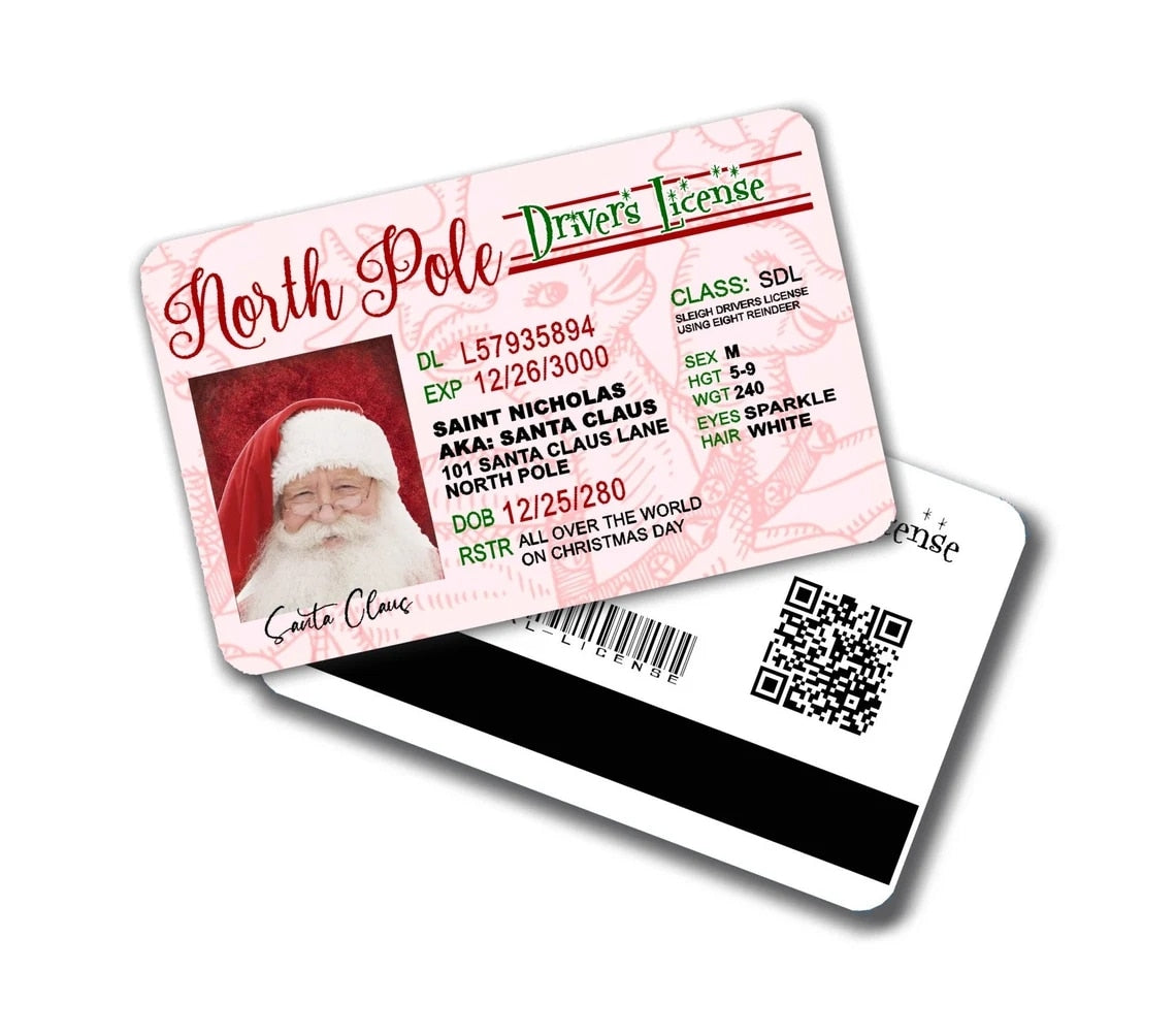 
                  
                    Santa Claus Flight License Christmas Eve Driving License for Kids
                  
                