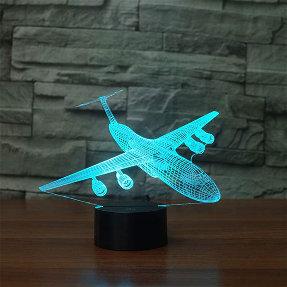 
                  
                    Aircraft 3D LED Lamp Abstractive Optical Illusion Night Light
                  
                