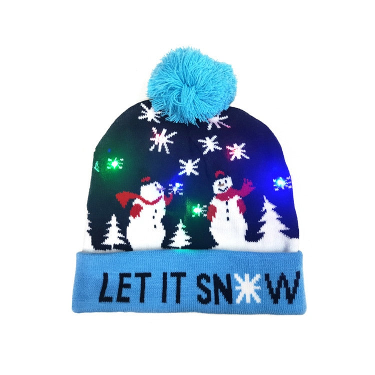 
                  
                    Holidays Christmas LED Knitted Light-Up Beanie Elastic Hats
                  
                