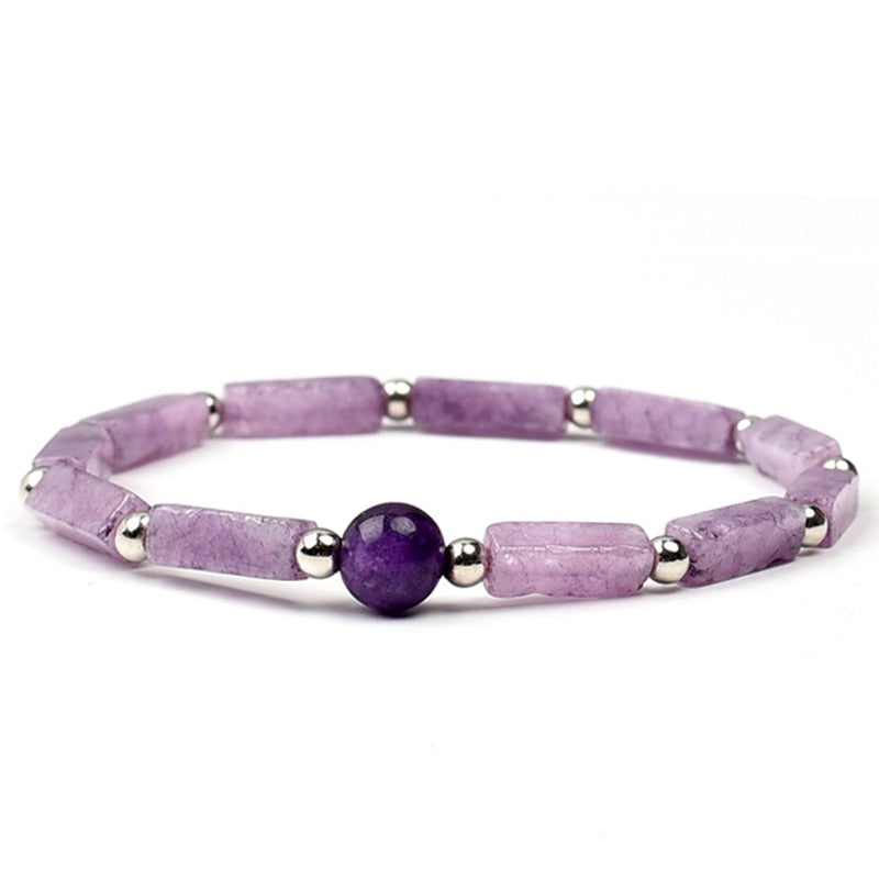 
                  
                    Natural Amethyst Body Purify Slimming Stone Energy Bracelets for Weight Loss Fatigue Relief Healing Yoga
                  
                