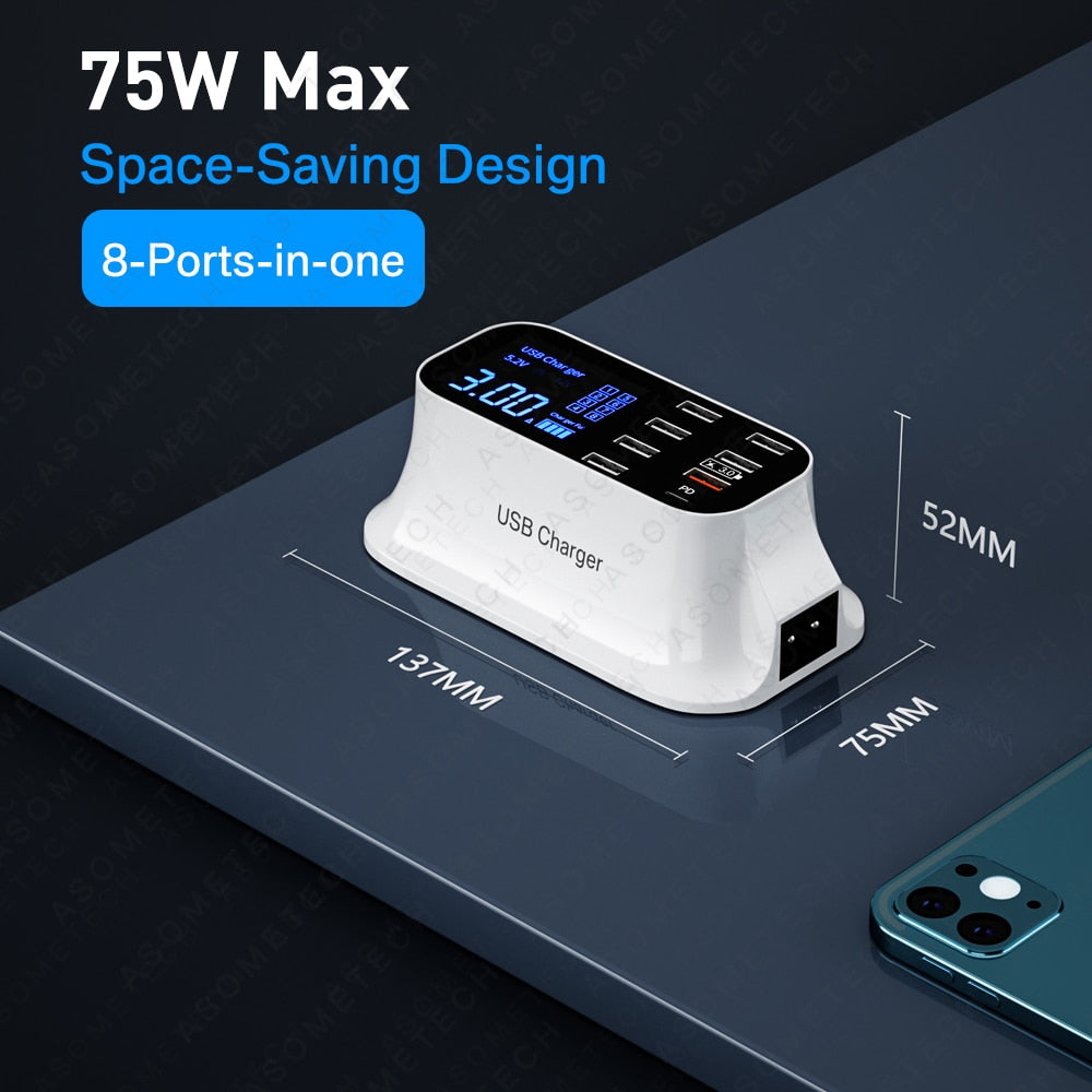 
                  
                    8-Port LED Display USB Fast Charger
                  
                