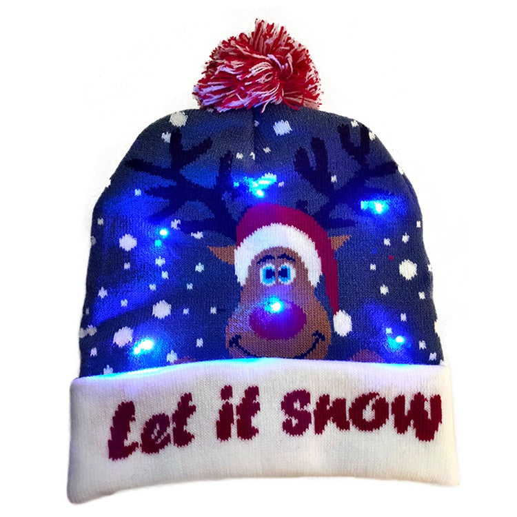 
                  
                    Holidays Christmas LED Knitted Light-Up Beanie Elastic Hats
                  
                