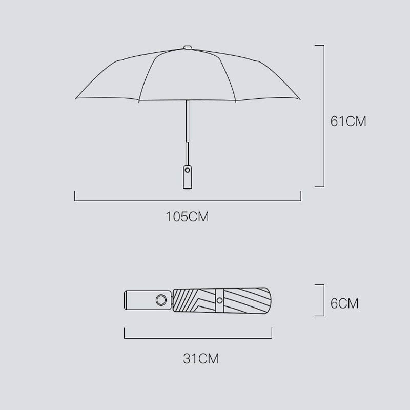 
                  
                    1pc Automatic Folding Umbrella with LED Light Windproof Large Umbrella
                  
                