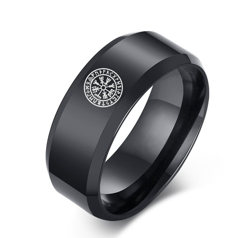 
                  
                    Vnox Laser Viking Black Stainless Steel Rings
                  
                