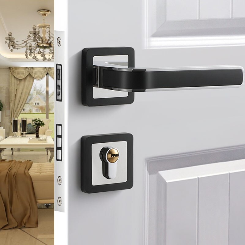 
                  
                    Indoor Bedroom Quiet Magnetic Suction Door Lock Modern Door Handle
                  
                