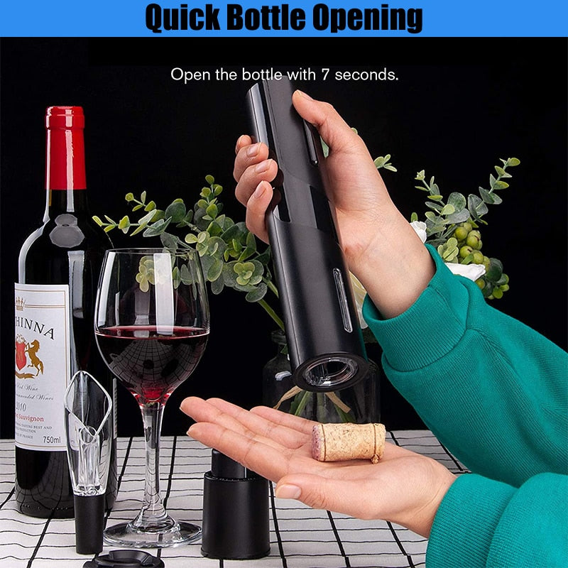 Electric Wine Openers Wine Beer Soda Cap Opener Kitchen Accessories