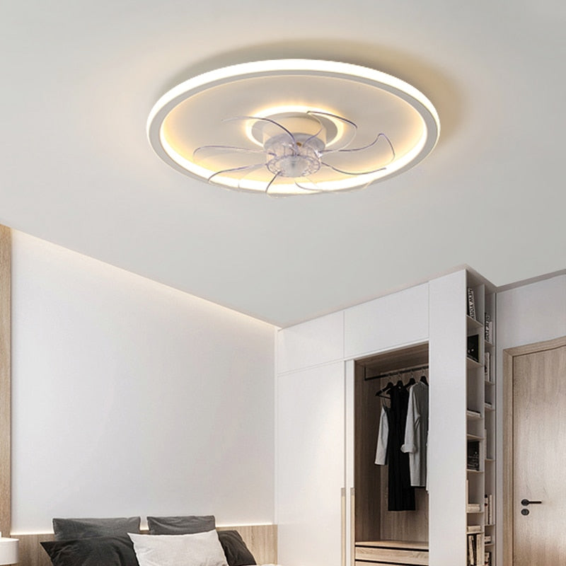 GGBingo LED Ceiling Fan Integrated Fan Light with Remote Control