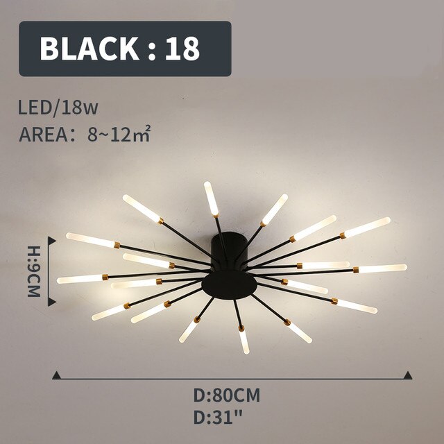 
                  
                    LED Ceiling Light Modern Fireworks Living
                  
                