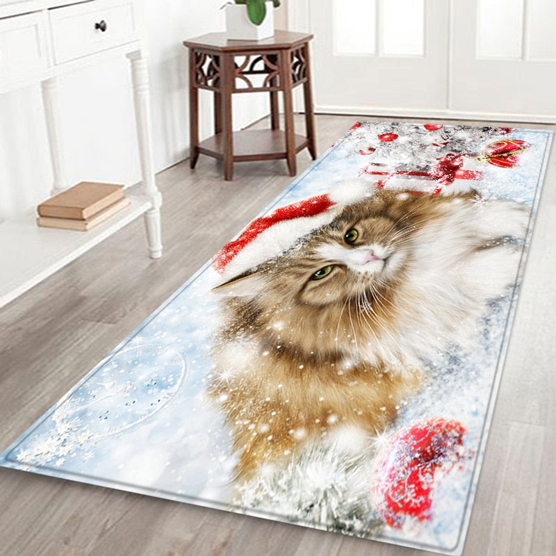 
                  
                    Holiday Christmas Rugs Living Room Kitchen Anti-Slip Entrance Doormats Home Decor
                  
                