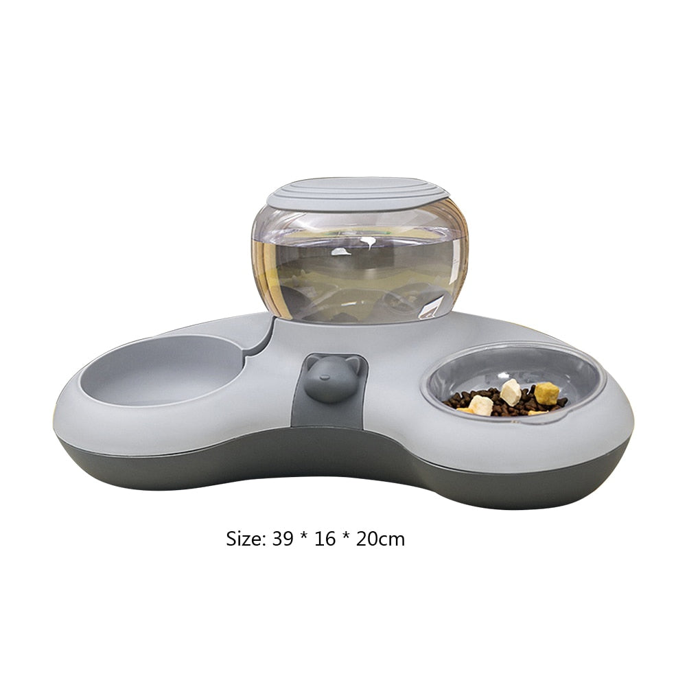 
                  
                    Pet Bowl Feeder With Water Fountain Raised Stand Dish Double Bowls
                  
                