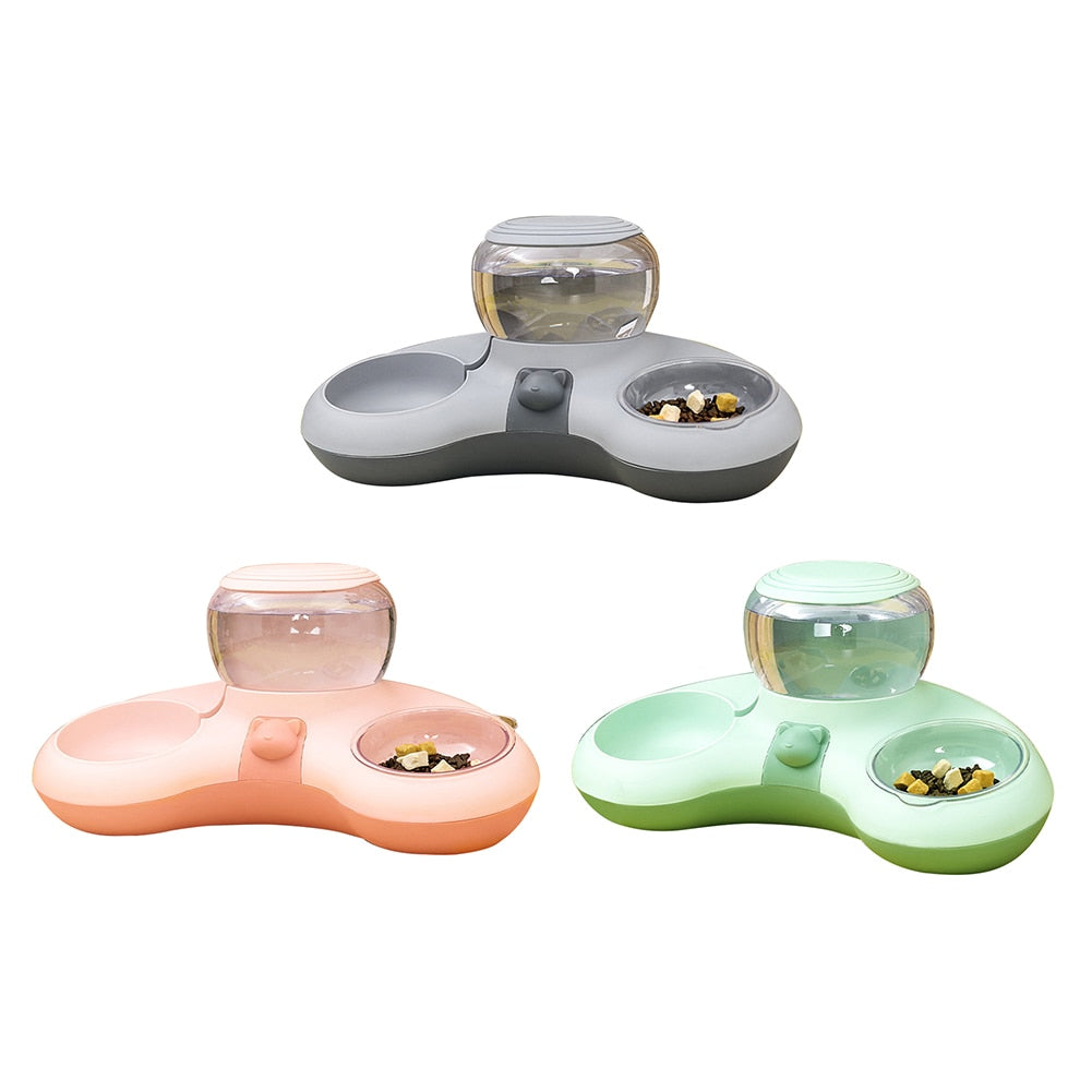 
                  
                    Pet Bowl Feeder With Water Fountain Raised Stand Dish Double Bowls
                  
                