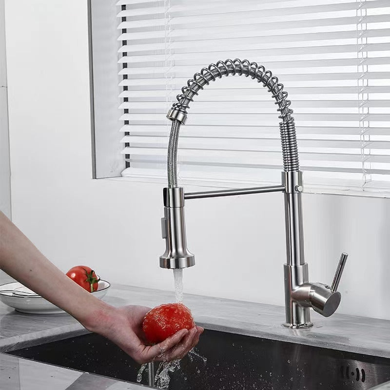 D-till Kitchen Pull-Down Faucet Hot and Cold Water Mixing Faucet