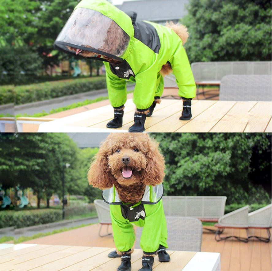 
                  
                    Pet Dog Raincoat Transparent Hooded Jumpsuit Waterproof Coat Water Resistant for Dogs
                  
                