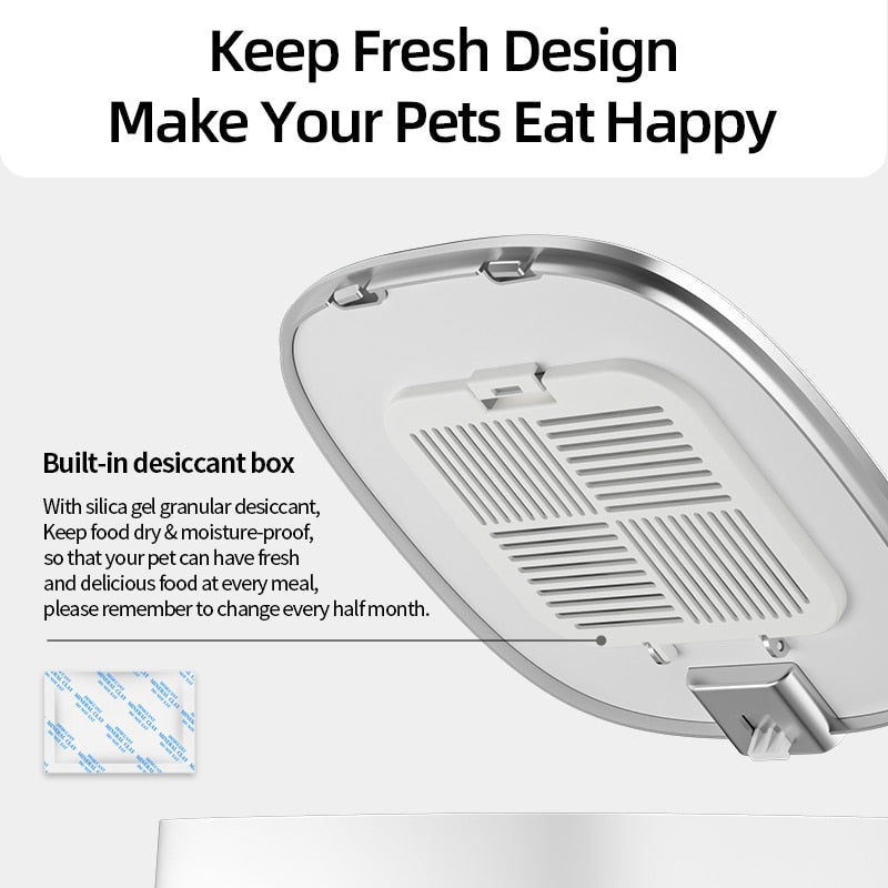 
                  
                    Automatic Pet Dry Food Feeder Food Dispenser Remote Control Smart WiFi Auto Feeder for Cats and Dogs
                  
                