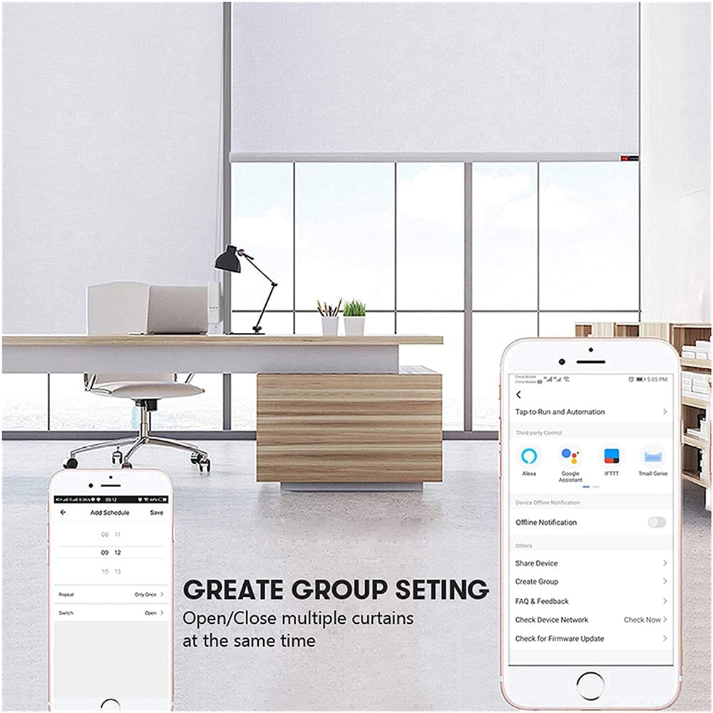 
                  
                    WiFi Motorized Chain Roller Blinds w/Remote Tuya Smart App Control Alexa/Google
                  
                