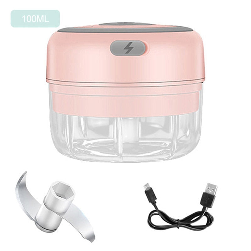 
                  
                    Portable Electric Garlic Cutter Mini Food Chopper USB Charging Kitchen Accessories
                  
                