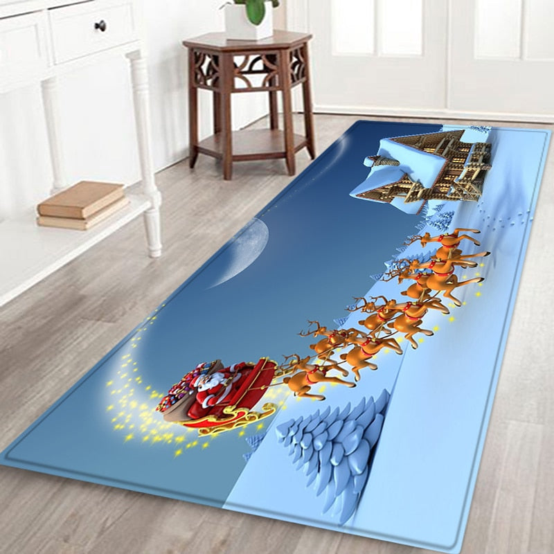 
                  
                    Holiday Christmas Rugs Living Room Kitchen Anti-Slip Entrance Doormats Home Decor
                  
                