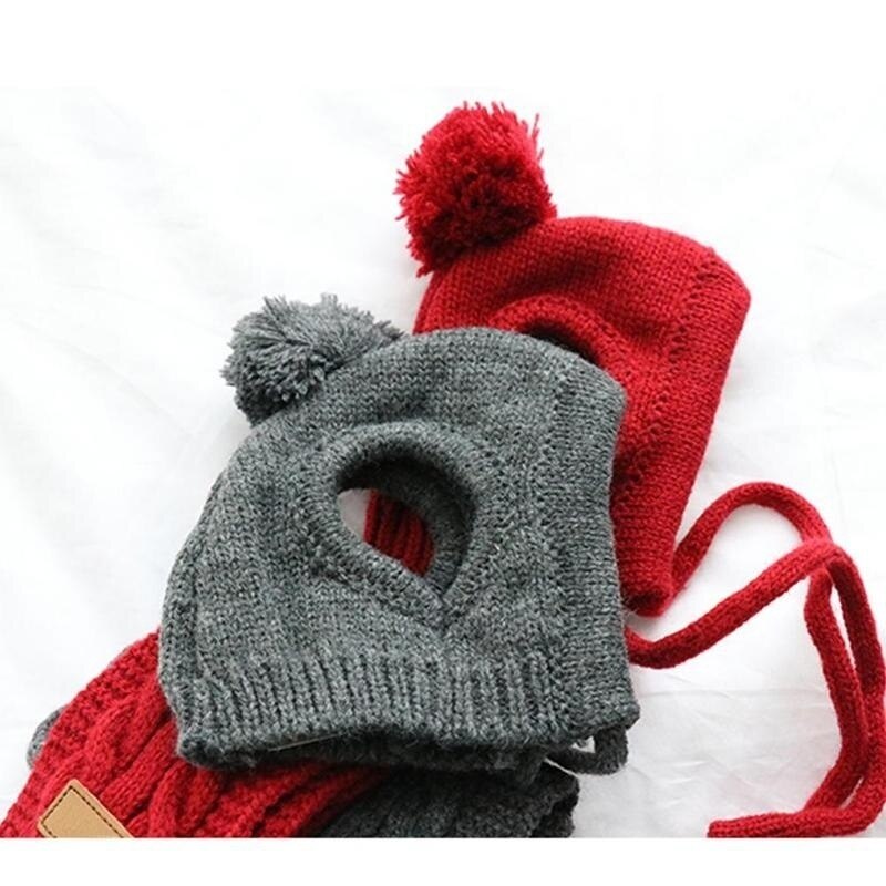 
                  
                    Warm Knitted Hat and Scarf Collar for Dogs
                  
                