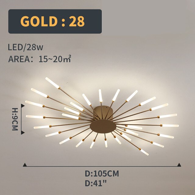 
                  
                    LED Ceiling Light Modern Fireworks Living
                  
                