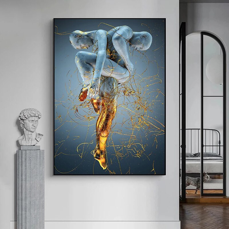 
                  
                    Abstract Canvas Poster Prints Modern Wall Art Decor
                  
                