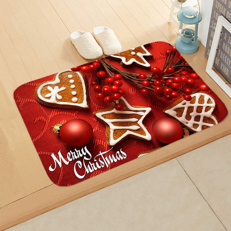 
                  
                    Holiday Christmas Doormat Anti-Slip Flannel Floormat Rug
                  
                