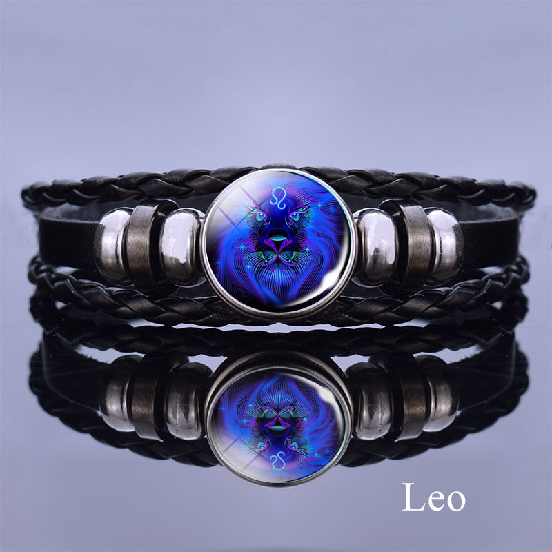 
                  
                    12 Zodiac Signs Constellation Charm Multilayer Weave Leather Bracelets
                  
                