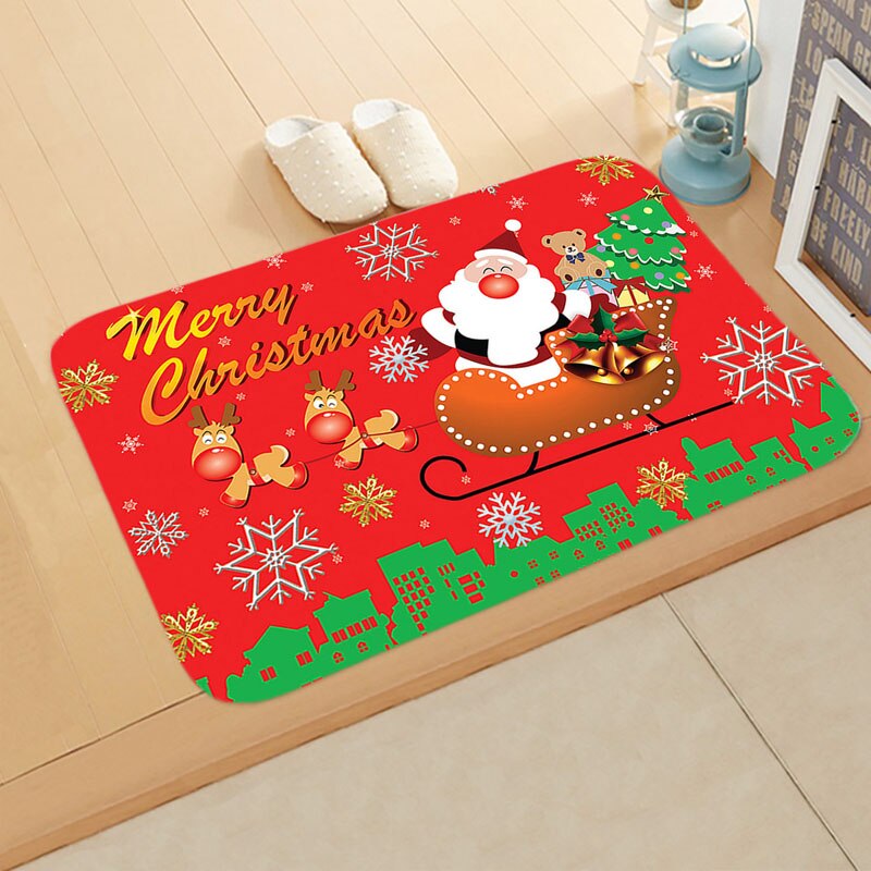 
                  
                    Holiday Christmas Doormat Anti-Slip Flannel Floormat Rug
                  
                