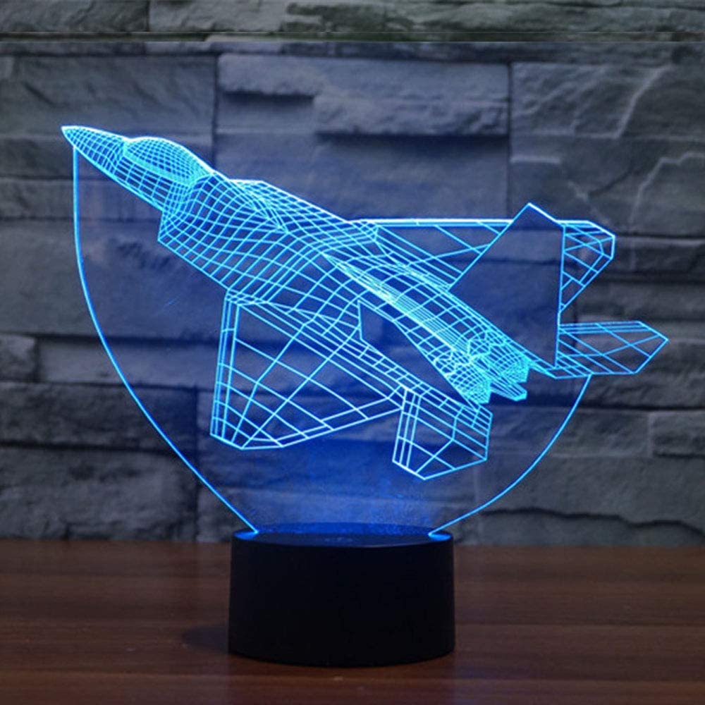 
                  
                    Aircraft 3D LED Lamp Abstractive Optical Illusion Night Light
                  
                