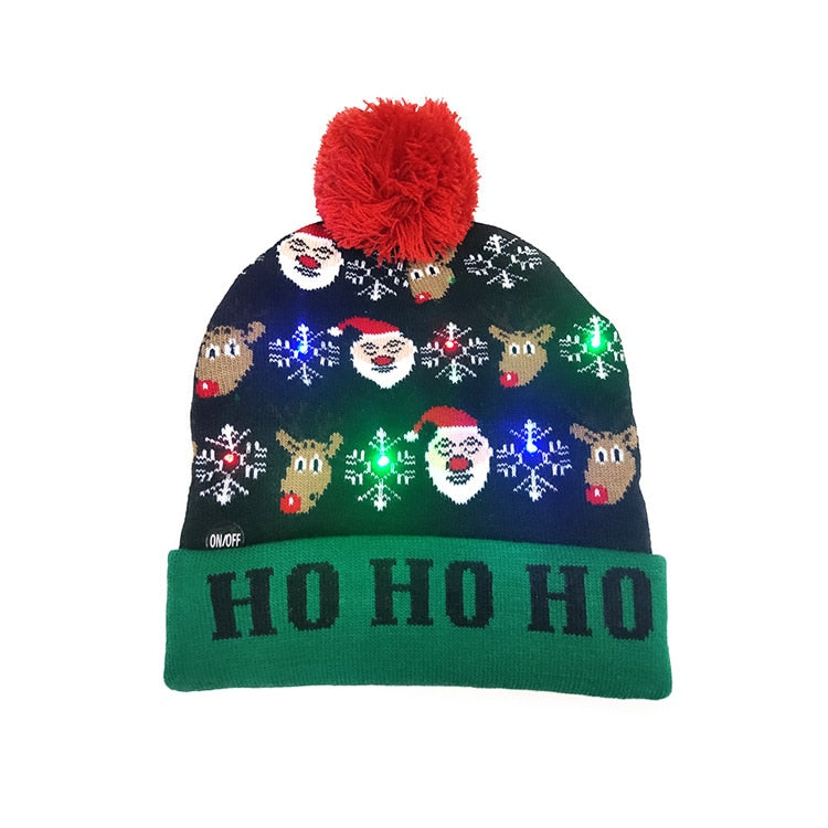 
                  
                    Holidays Christmas LED Knitted Light-Up Beanie Elastic Hats
                  
                