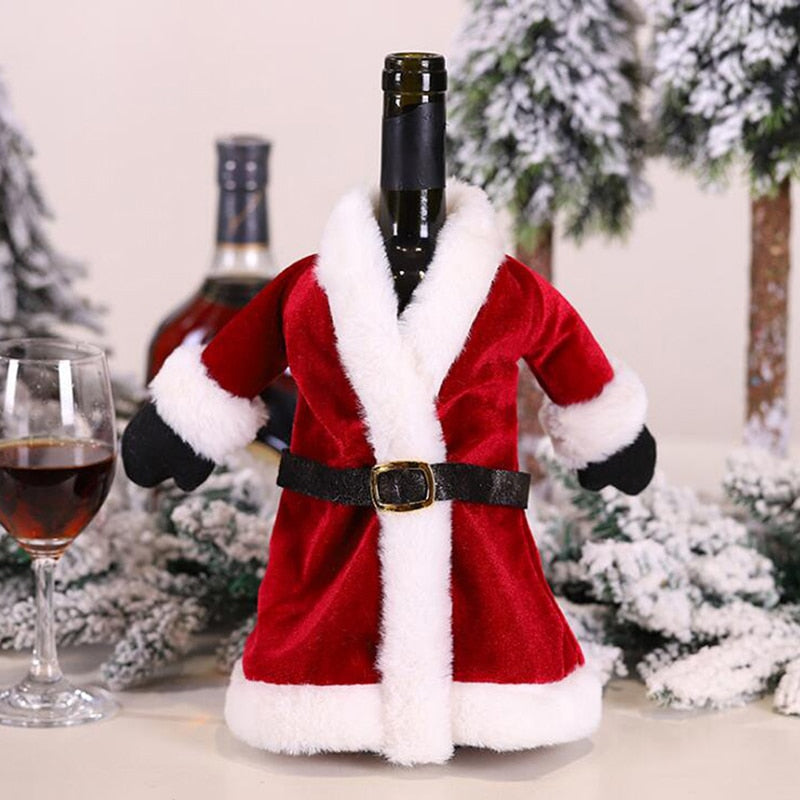 
                  
                    1pc Christmas Wine Champagne Bottle Cover Bag Plush Fabrics Holiday Christmas Decor For Home
                  
                