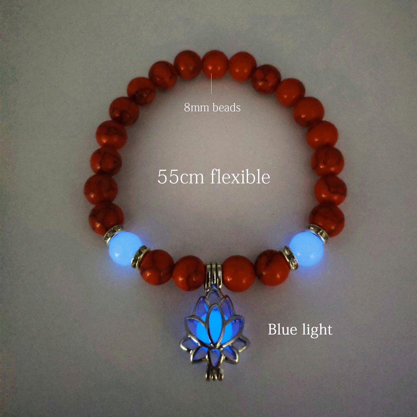 
                  
                    Natural Stone Bracelet Yoga Healing Luminous Glow in the Dark Bracelet
                  
                