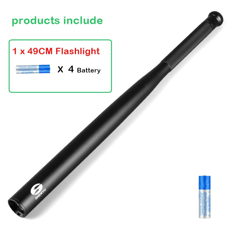 
                  
                    Baseball Bat LED Flashlight Waterproof Super Bright Baton for Emergency Self-Defense and Outdoor Lighting
                  
                