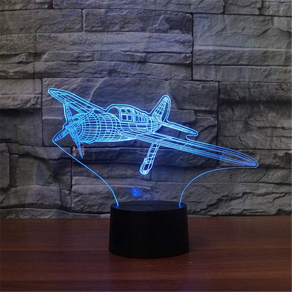 
                  
                    Aircraft 3D LED Lamp Abstractive Optical Illusion Night Light
                  
                