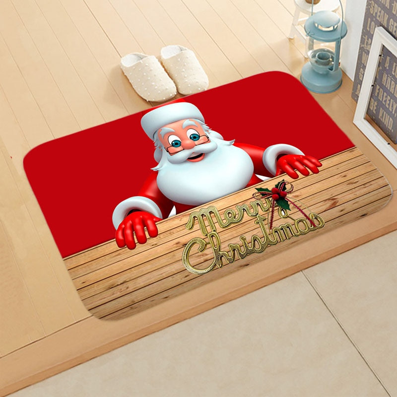 
                  
                    Holiday Christmas Doormat Anti-Slip Flannel Floormat Rug
                  
                