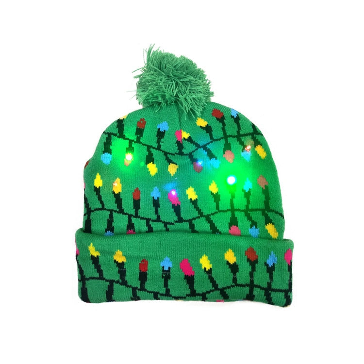 
                  
                    Holidays Christmas LED Knitted Light-Up Beanie Elastic Hats
                  
                