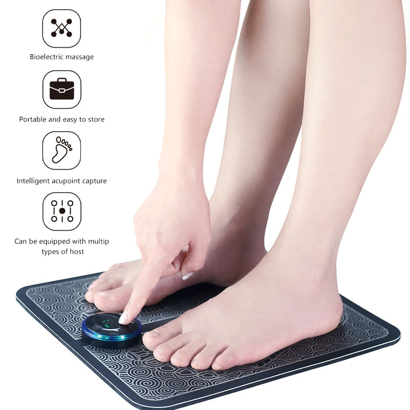 
                  
                    Electric EMS Foot Massager Mat Muscle Stimulator Improves Blood Circulation Relieves Ache Pain
                  
                